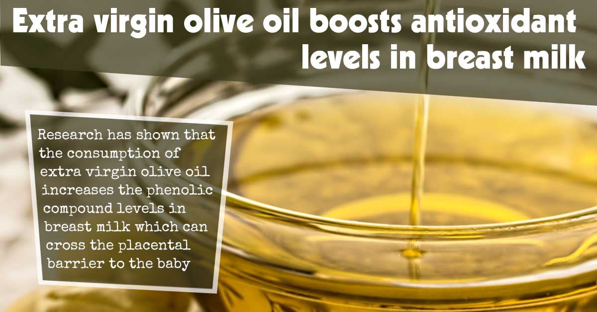 Extra Virgin Olive Oil Boosts Antioxidant Levels in Breast Milk