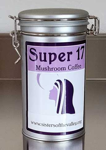 Super 17 Mushroom Coffee Tin